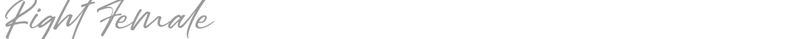 Right Female font preview